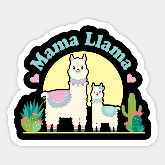Mama Llama Sticker by Sonicdude242
